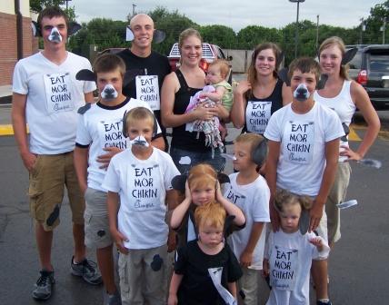 family herd dressed up for national cow appreciation day.