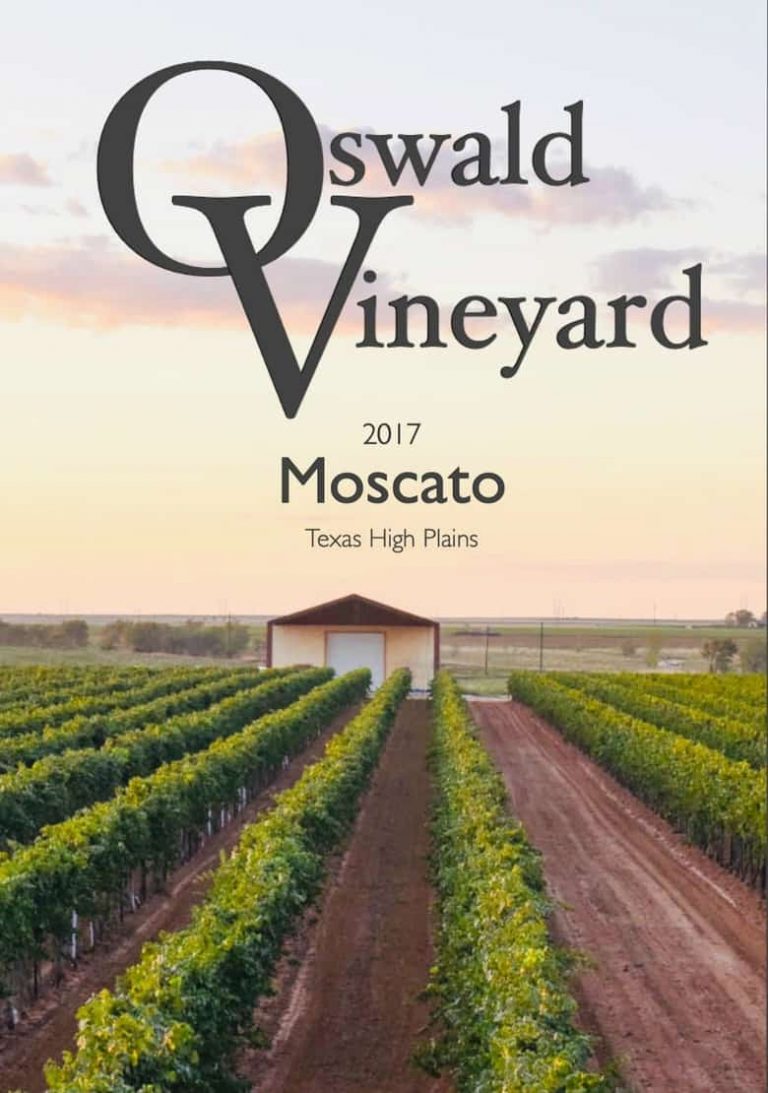 Moscato 2017 wine label